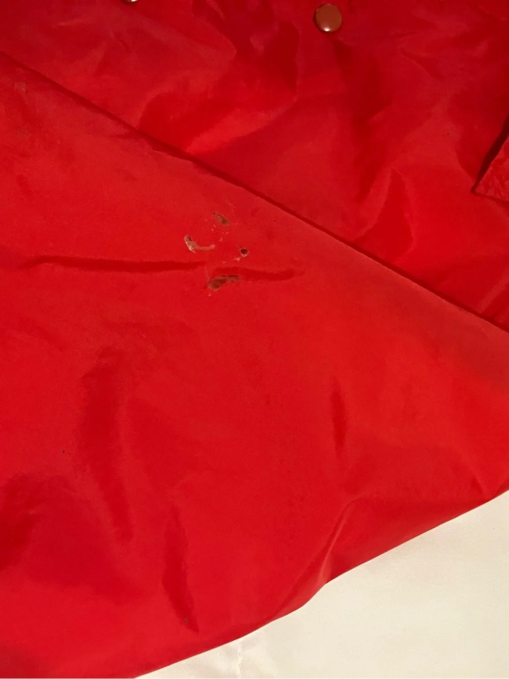 Vintage Montgomery Ward Red Nylon Coach Jacket Men’s M 39-41 Snap Front USA